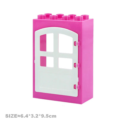 Big Particles Building Blocks House Parts Accessory Window Wall Roof