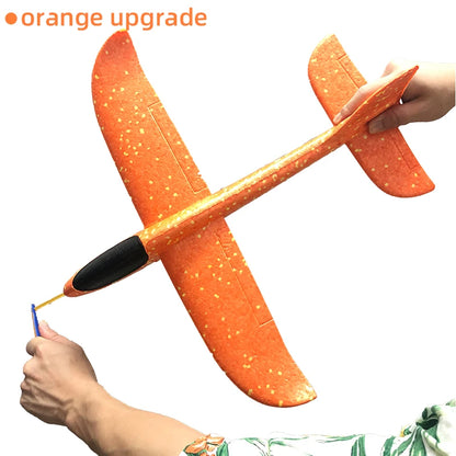 33/50CM Big Foam Plane Glider Hand Throw Airplane Light Inertial Bubble Planes