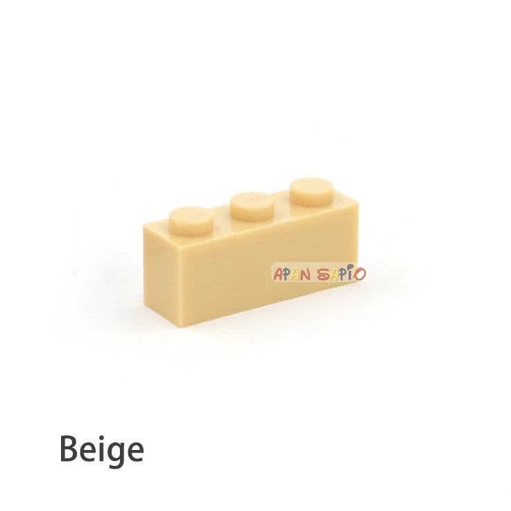 300pcs Building Blocks Toys High 1x3 16Color Bricks Size