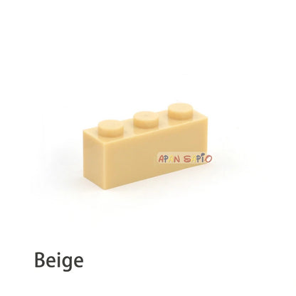 300pcs Building Blocks Toys High 1x3 16Color Bricks Size