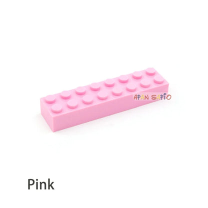 20pcs DIY Building Blocks Thick 2x8 Dots Educational Creative Toys