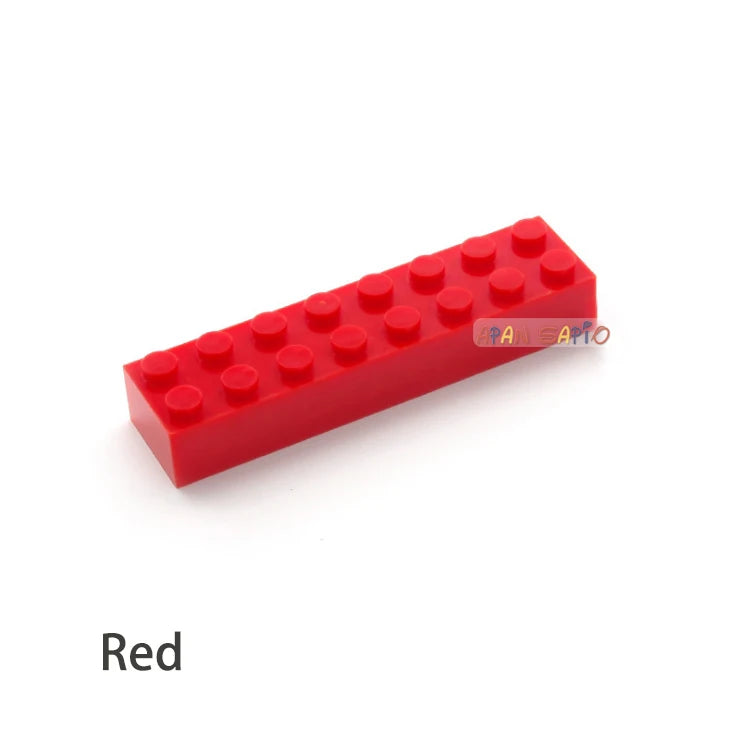 20pcs DIY Building Blocks Thick 2x8 Dots Educational Creative Toys