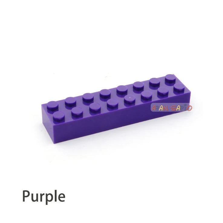 20pcs DIY Building Blocks Thick 2x8 Dots Educational Creative Toys