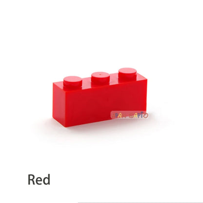 300pcs Building Blocks Toys High 1x3 16Color Bricks Size