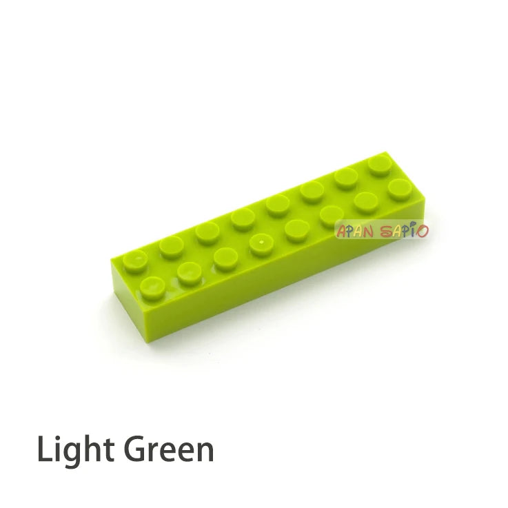 20pcs DIY Building Blocks Thick 2x8 Dots Educational Creative Toys