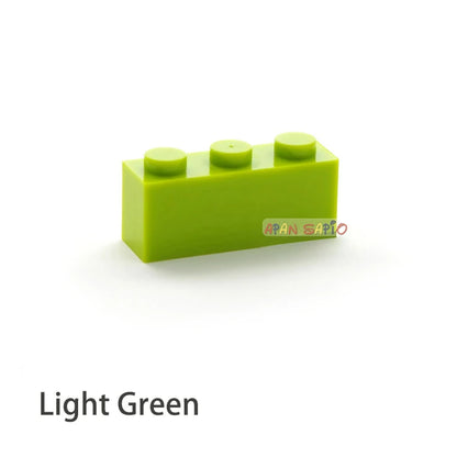 300pcs Building Blocks Toys High 1x3 16Color Bricks Size
