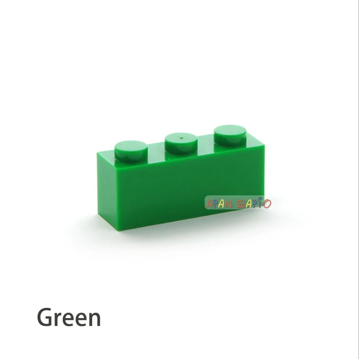 300pcs Building Blocks Toys High 1x3 16Color Bricks Size