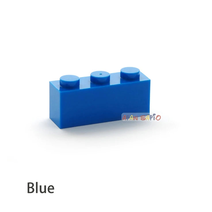 300pcs Building Blocks Toys High 1x3 16Color Bricks Size
