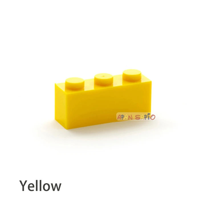 300pcs Building Blocks Toys High 1x3 16Color Bricks Size