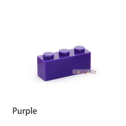 300pcs Building Blocks Toys High 1x3 16Color Bricks Size