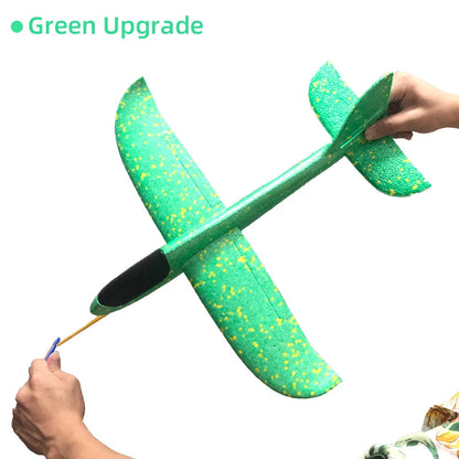 33/50CM Big Foam Plane Glider Hand Throw Airplane Light Inertial Bubble Planes