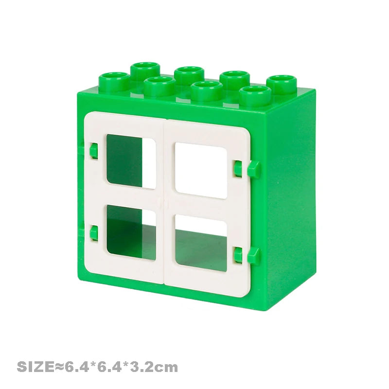Big Particles Building Blocks House Parts Accessory Window Wall Roof