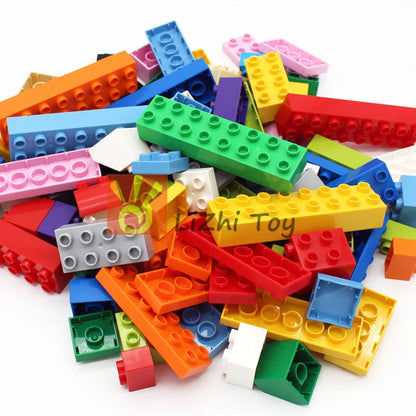 MOC Big Size Building Blocks Bricks Slope Windows Door Car