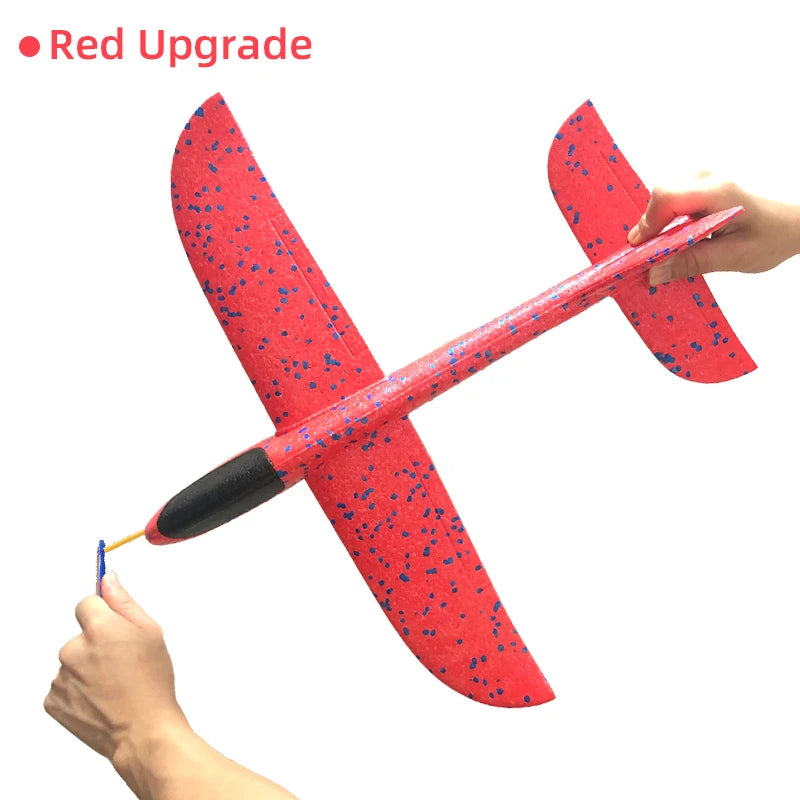 33/50CM Big Foam Plane Glider Hand Throw Airplane Light Inertial Bubble Planes