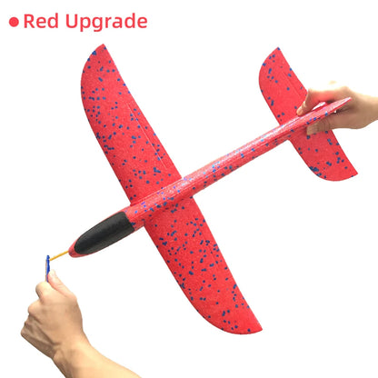 33/50CM Big Foam Plane Glider Hand Throw Airplane Light Inertial Bubble Planes