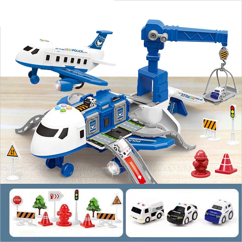New Deformation Music Simulation Track Inertia Toy Aircraft