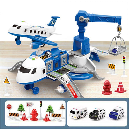 New Deformation Music Simulation Track Inertia Toy Aircraft