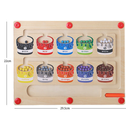 Wooden Magnetic Beads Children Thinking Educational Toys