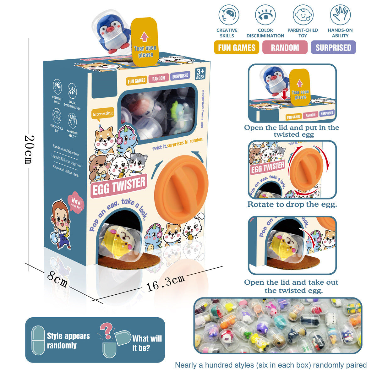 Gashapon Machine Tide Play Blind Box Prize Claw Board Game