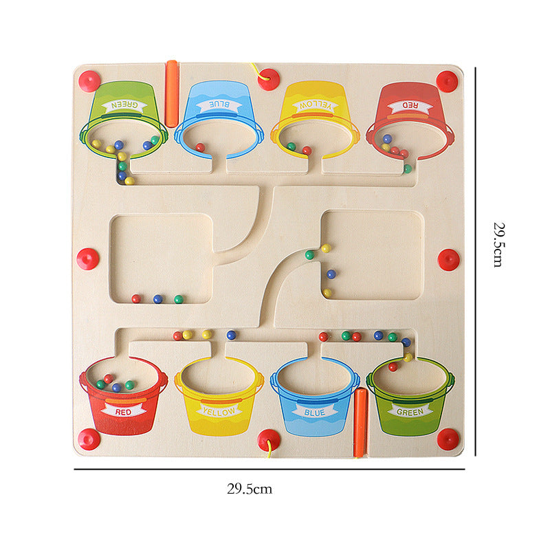 Wooden Magnetic Beads Children Thinking Educational Toys