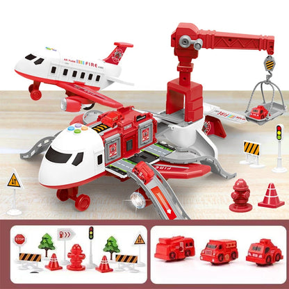 New Deformation Music Simulation Track Inertia Toy Aircraft