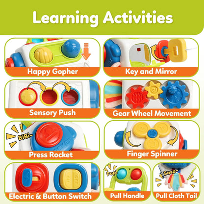 Cube Toys for Toddler Sensory Activities Busy Board Early Educational Learning