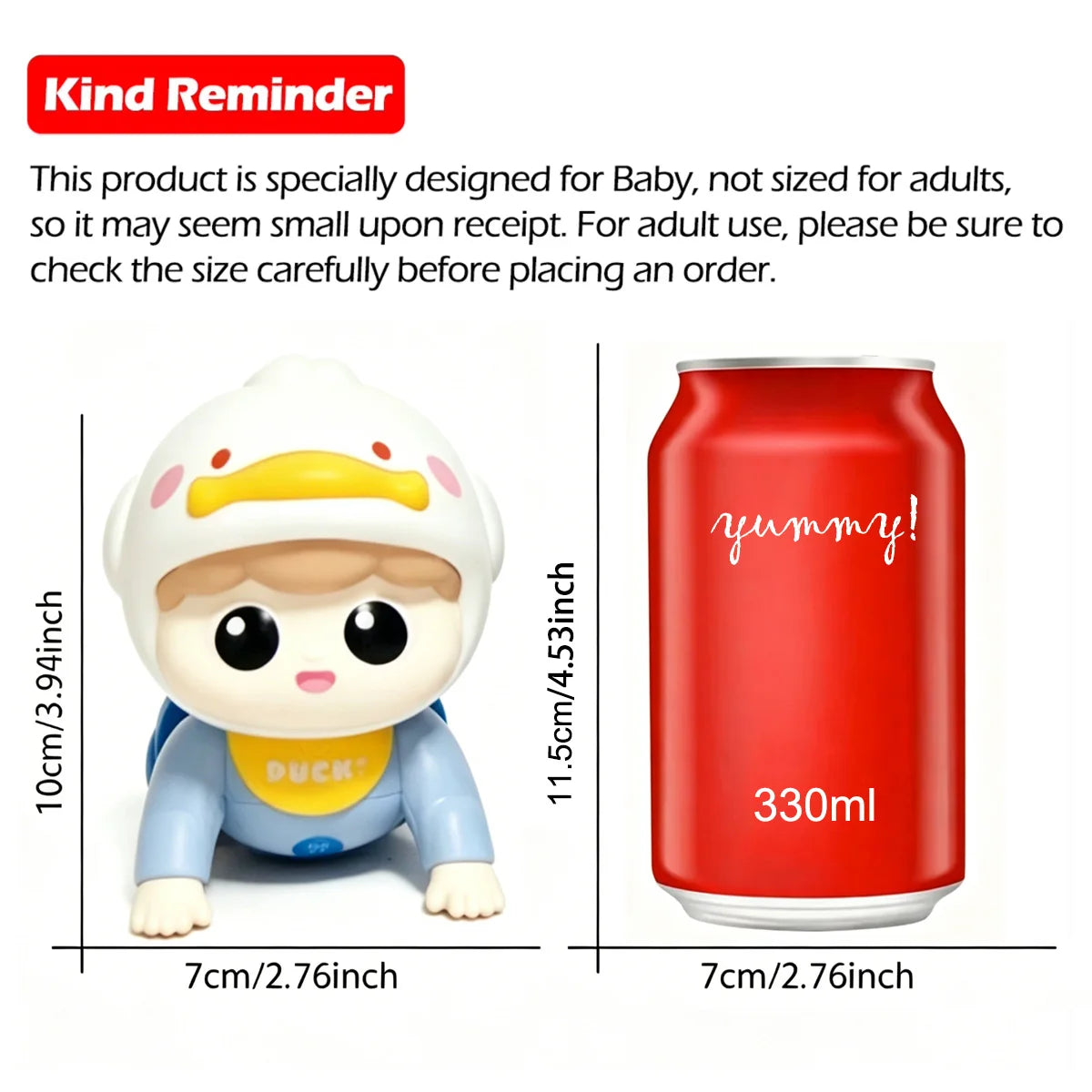 1Pcs Crawling Doll with Music Baby Toys,