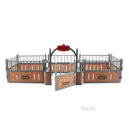 DIY Horse Race Model Horseman Farm Animal Figurines