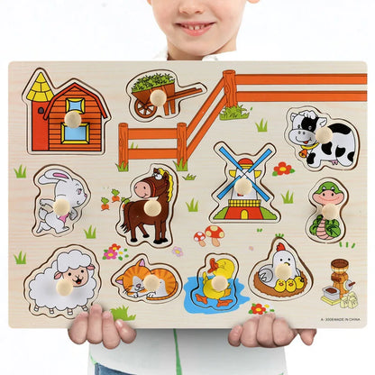 Wooden Puzzles Children Montessori Toys