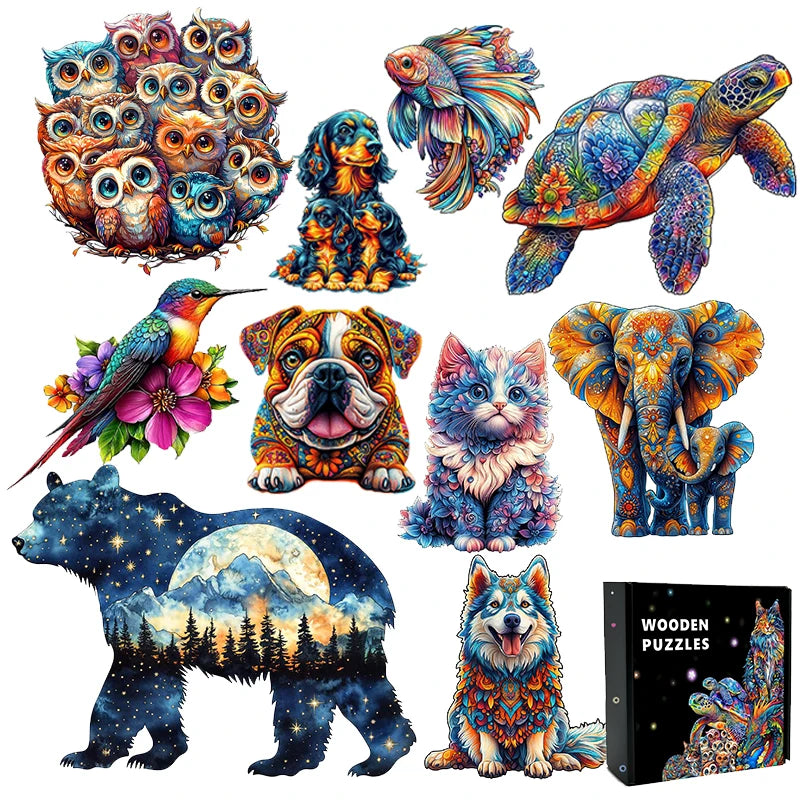 Jigsaw Puzzle Mysterious Animal Puzzles Dog Puzzles