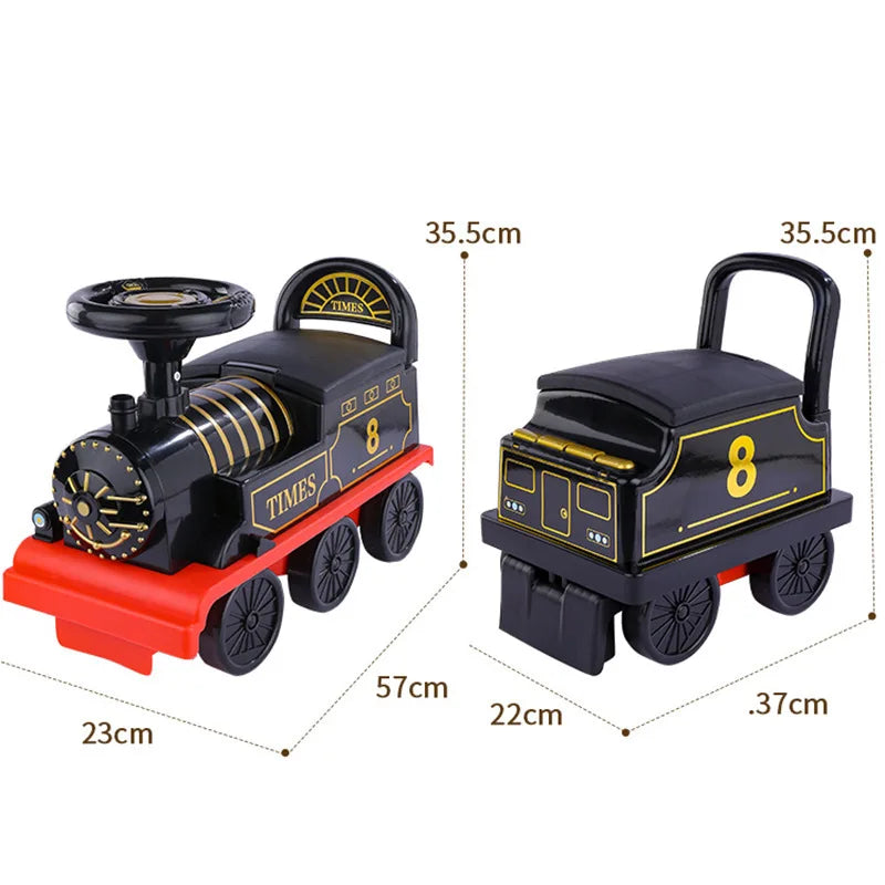 Electric Train Kids Riding Toy Ailway Can Carry Train Rail Car Train