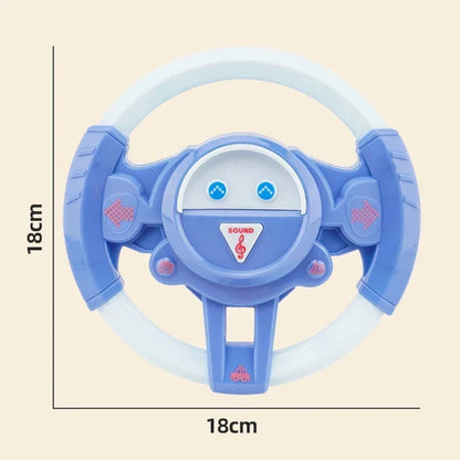 Infant Shining Eletric Simulation Steering Wheel Toy with Light Sound