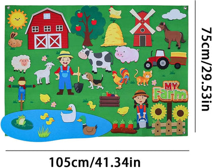 My Daily Calendar,Farm,Transportation Felt Story Board