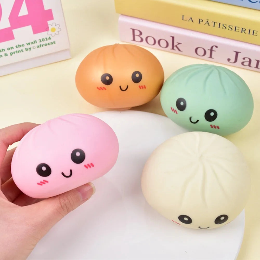 Simulated Colorful Dumpling Squishy Toys Slow Rising Stress