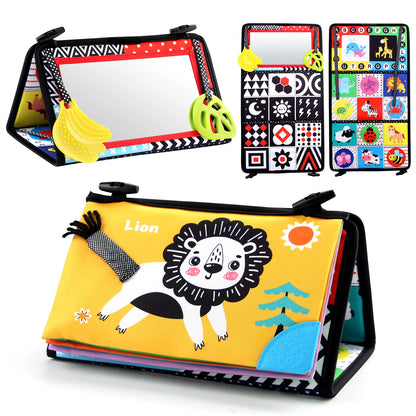 Black and White Baby Floor Mirror Tummy Time Sensory