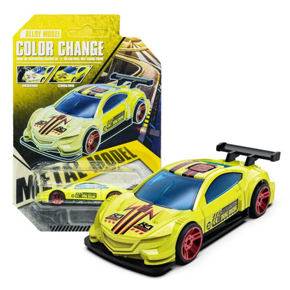 1:64 Color Change Alloy Car Toys for Kids Temperature Sensing Inertial Pull Back