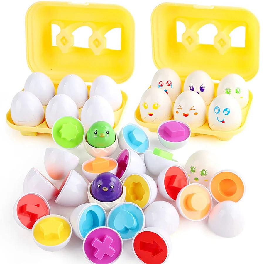 Montessori Eggs 3D Puzzle Learning Education Math Toys