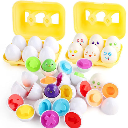Montessori Eggs 3D Puzzle Learning Education Math Toys