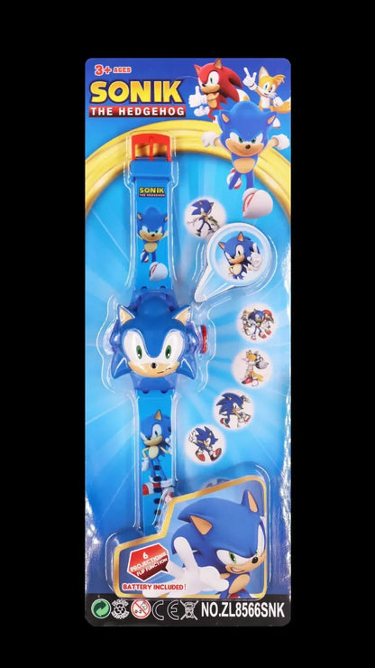 Game Hedgehog Cartoon 24 Styles 3D Projection Watch Sonic Action