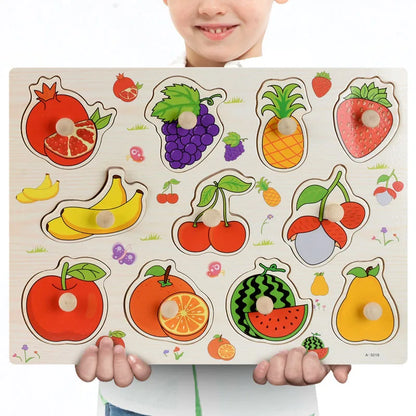 Wooden Puzzles Children Montessori Toys
