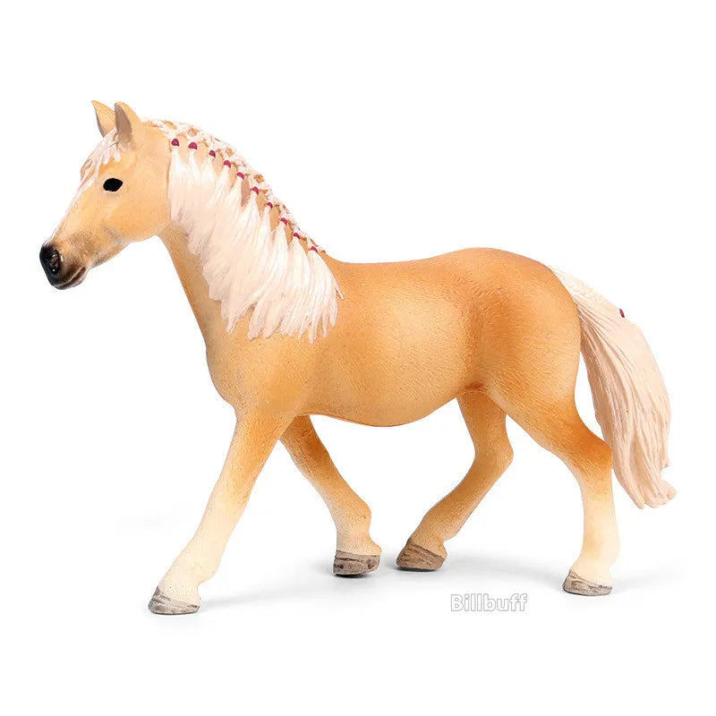 DIY Horse Race Model Horseman Farm Animal Figurines