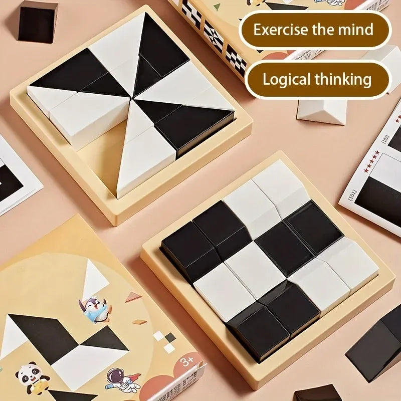 120 Level Hidden Blocks Puzzle Toy Enhances Logic Spatial Reasoning Educational