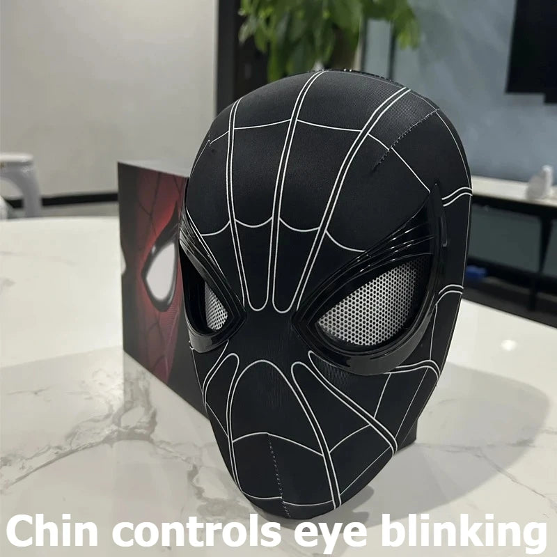 In Stock Miles Spider-Man 1:1 Scale Electronic Mask With Moving Glowing Eyes