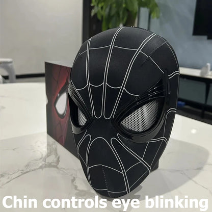 In Stock Miles Spider-Man 1:1 Scale Electronic Mask With Moving Glowing Eyes