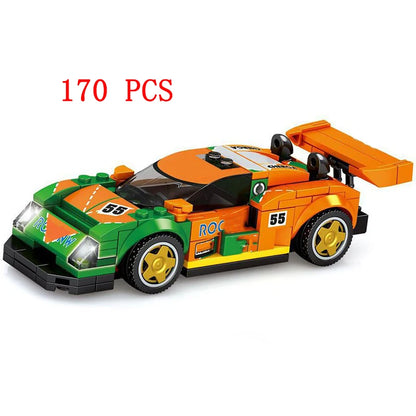 City Speed Racing MOC Car Sports Building Blocks Bricks Classic