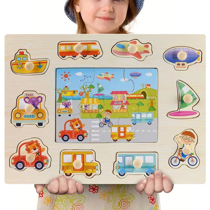 Wooden Puzzles Children Montessori Toys