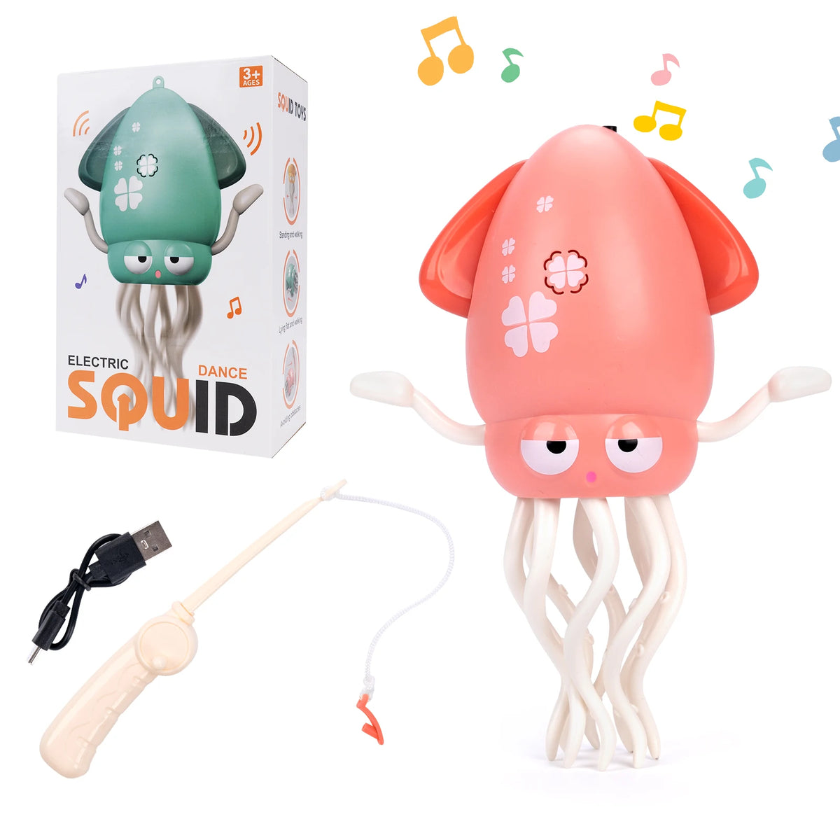 Kids Electronic Pet Toys Dancing Octopus&Duck Musical Penguin Baby Crawling Toys