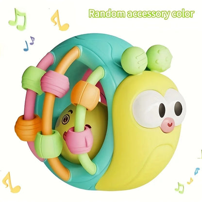 Hand-Held Baby Rattle Puzzle Early Education Snail Rattle Plastic Ball
