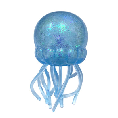 Glitter Octopus Squishy Glitter Jellyfish Squishy with Box Dumplings