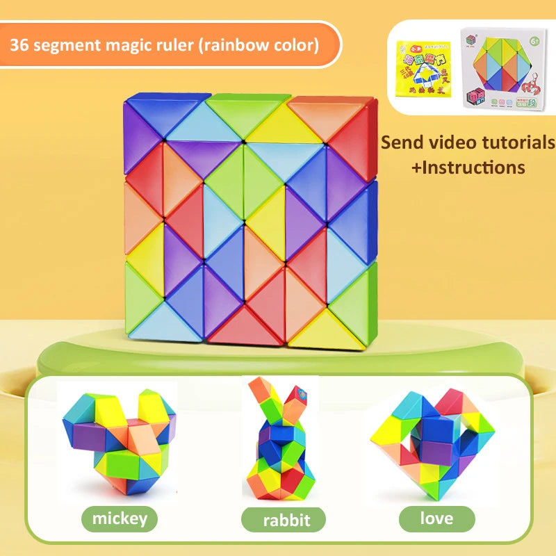3D Puzzle Fidget Toys Transformable Cube Kid Education Toys